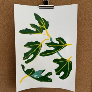 Fig Leaves - Silk Screen Print